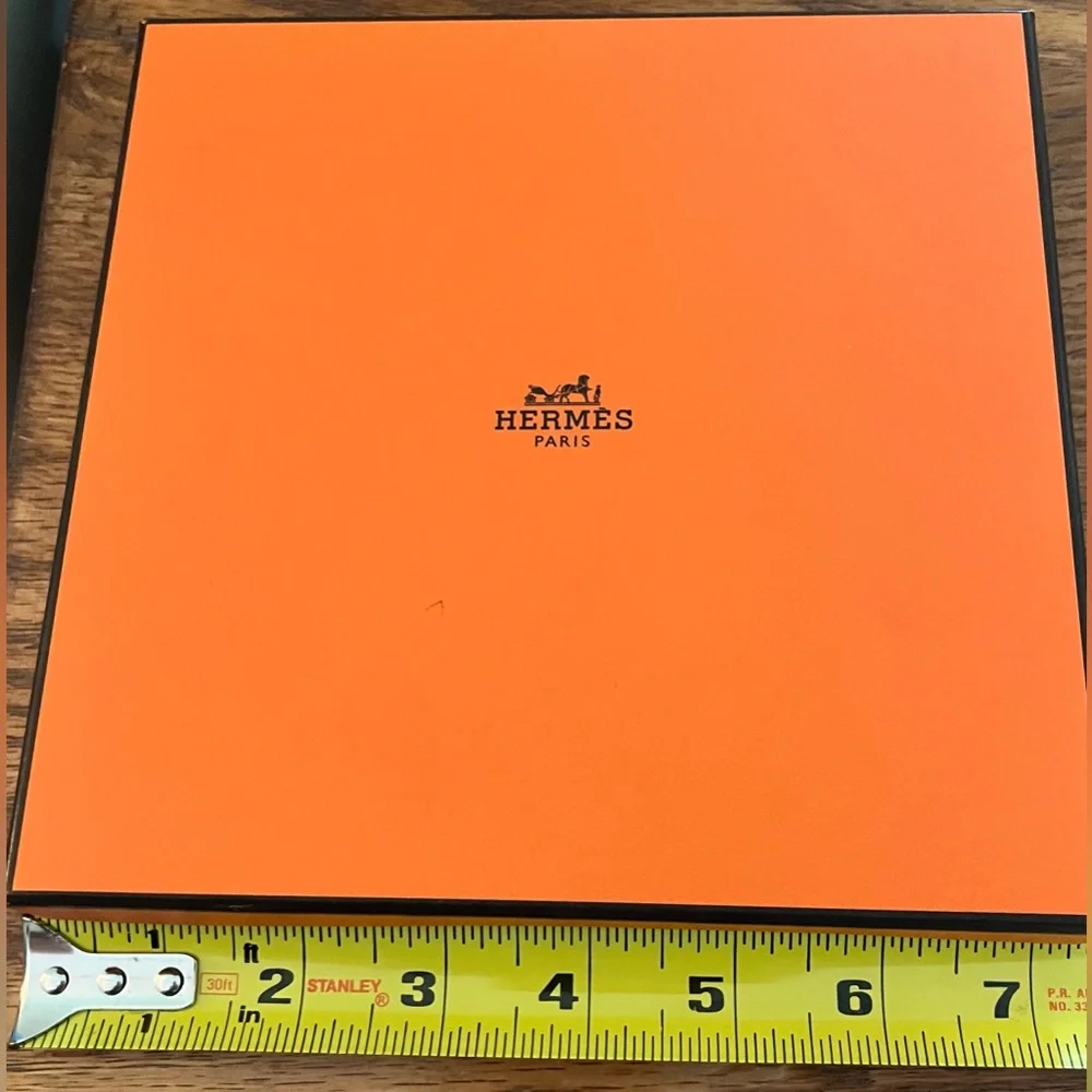 Hermès Paris, Navy Blue Face Towel in Signature Gift Box